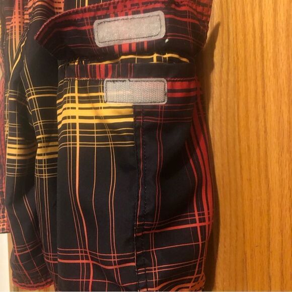 OP Men’s Size LG 36-38 Rich Black Self Adjust Fly Closure Swim Trunks - Picture 7 of 11